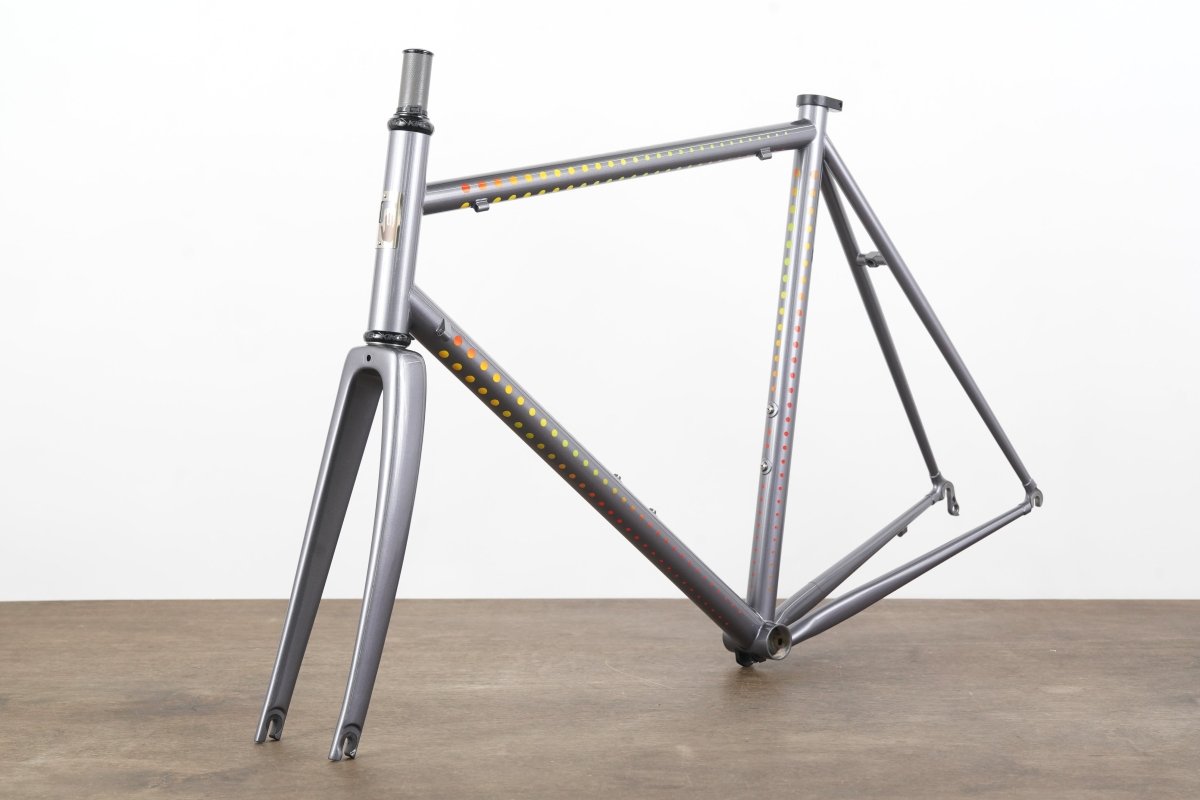 NEW 58cm Pegoretti Duende Mezzatazza Steel Rim Brake Frameset + Falz Fork