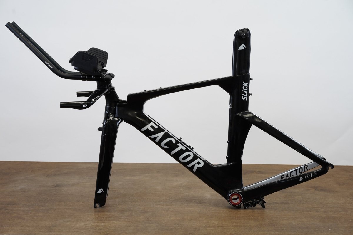 S (Small) Factor Slick Carbon Rim Brake Road Frameset + Cockpit