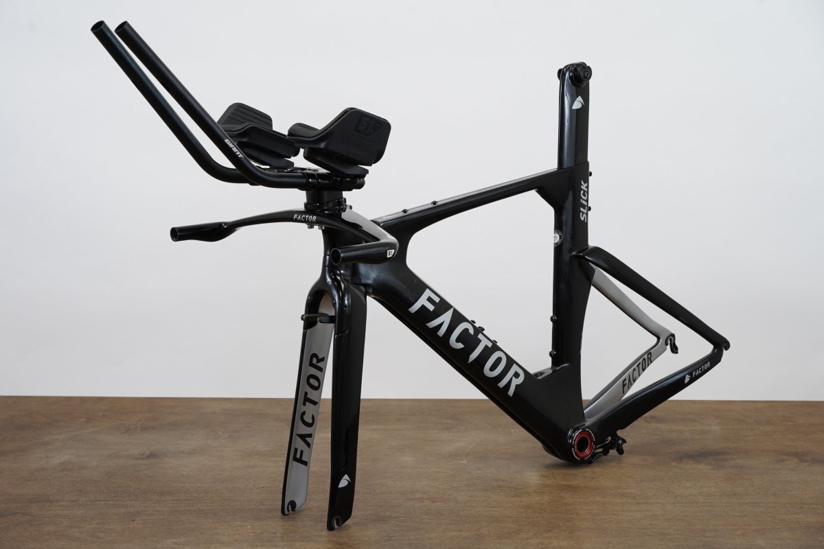 S (Small) Factor Slick Carbon Rim Brake Road Frameset + Cockpit