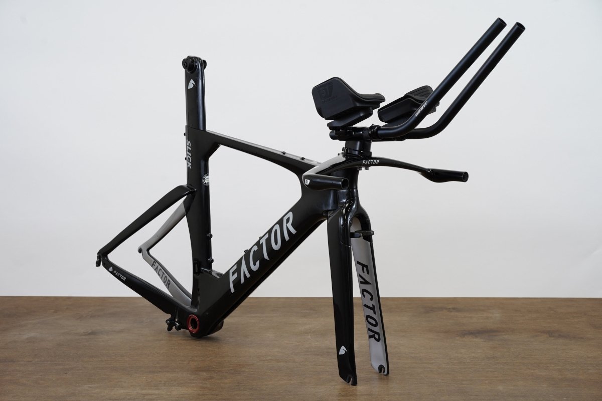 S (Small) Factor Slick Carbon Rim Brake Road Frameset + Cockpit