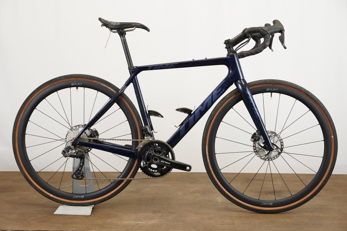 S (Small) Time Alpe d’Huez X 45 Shimano GRX 2x11 Di2 4iiii Power Meter Hunt Gravel Bike