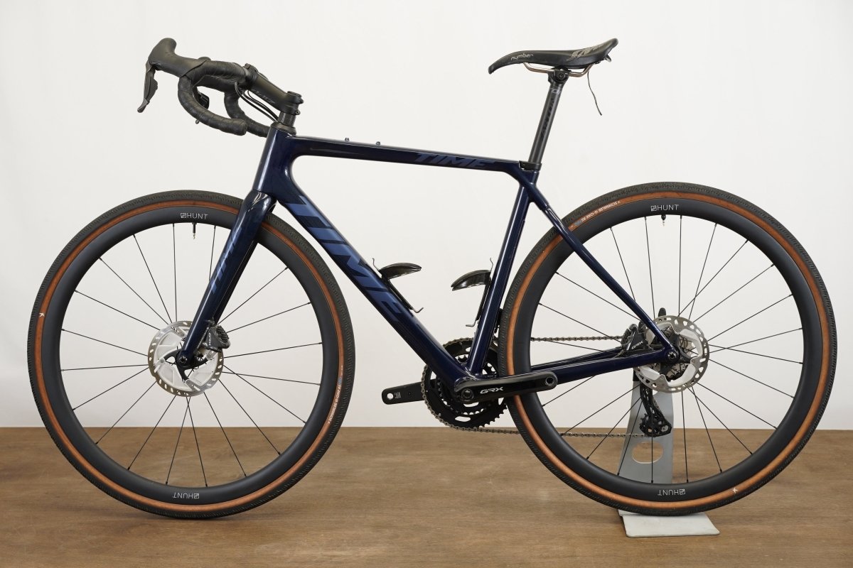 S (Small) Time Alpe d’Huez X 45 Shimano GRX 2x11 Di2 4iiii Power Meter Hunt Gravel Bike