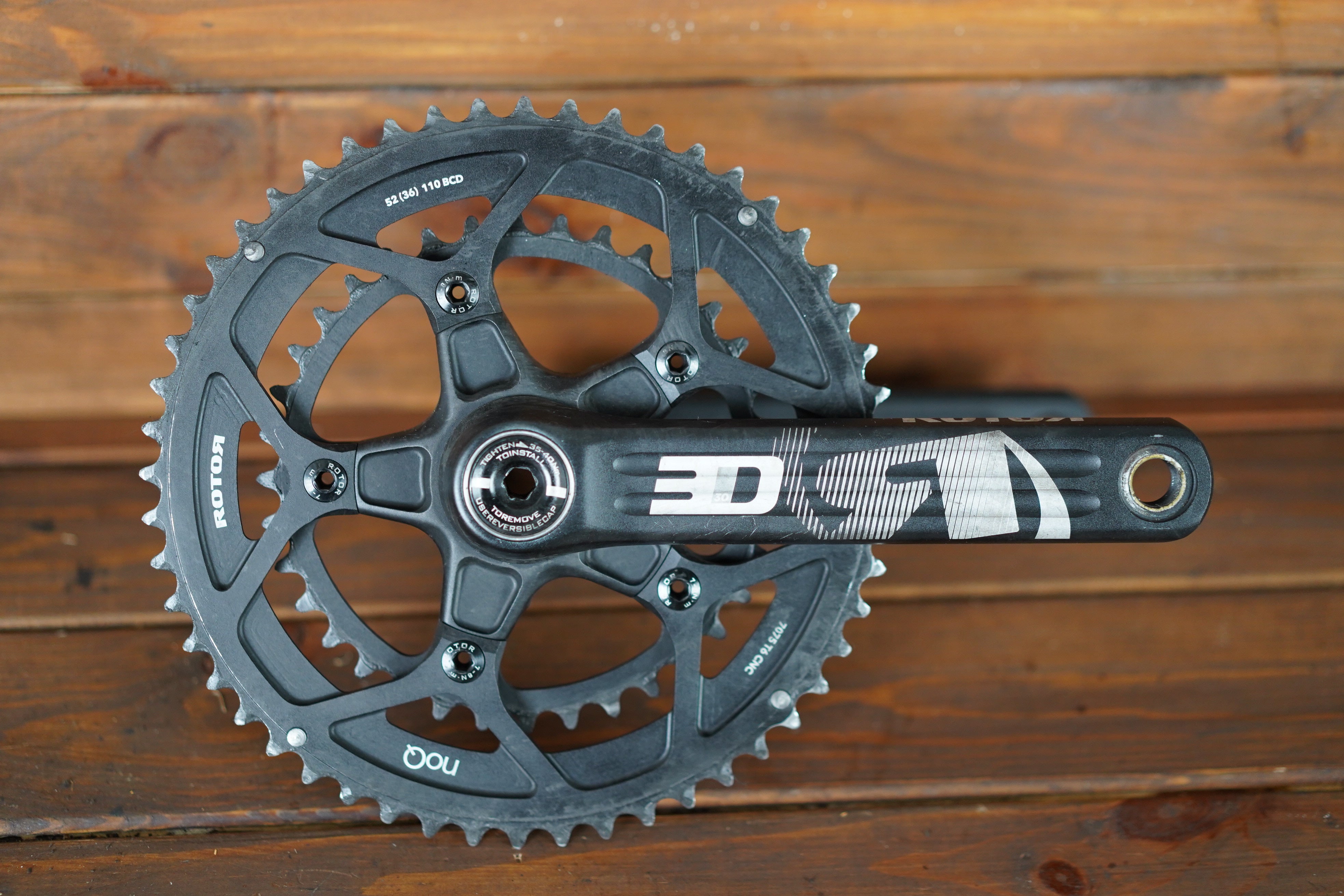 175mm 52/36T BB86 30mm Rotor 3D Crankset noQ Chainrings – Elevate Cycling