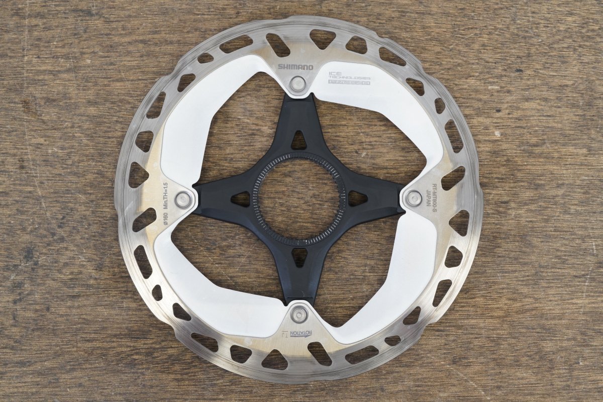 (1) 160mm Shimano Deore XT RT-MT800-S Center Lock Disc Brake Rotor Road MTB CX
