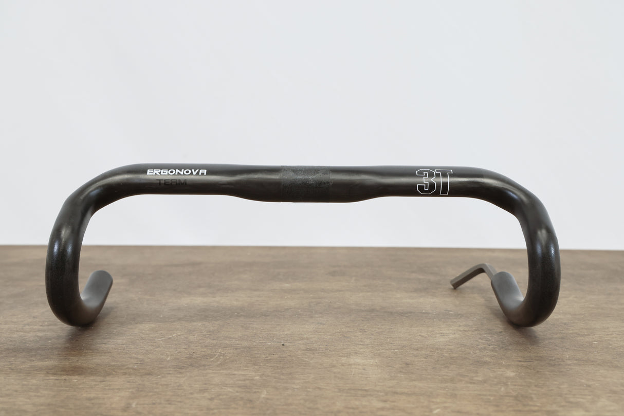 40cm 3T Ergonova Team Stealth Carbon Compact Road Handlebar 31.8mm