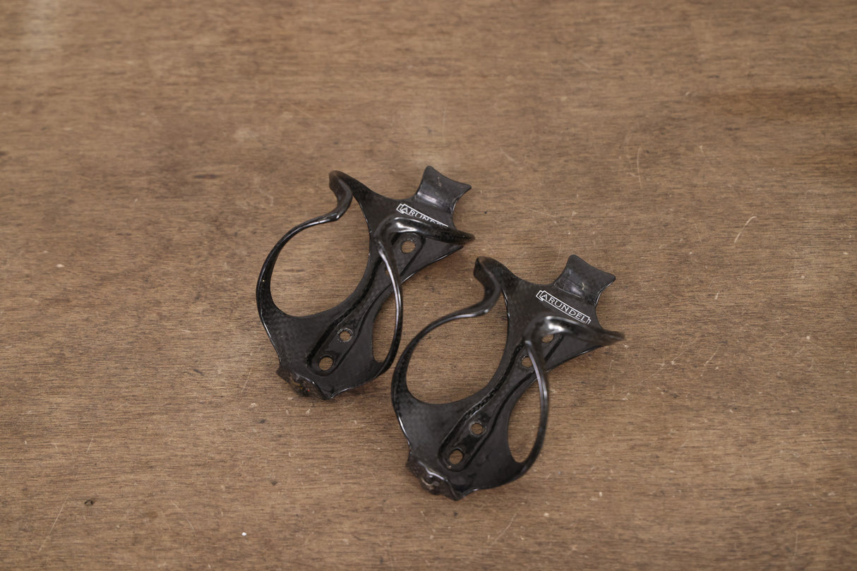 (2) Arundel Mandible Carbon Water Bottle Cages 55g