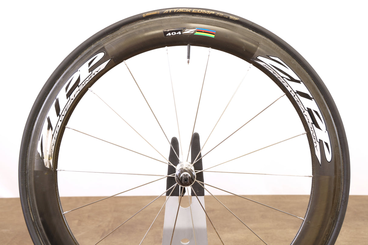 FRONT Zipp 404 82/182 Carbon Tubular Rim Brake Road Wheel