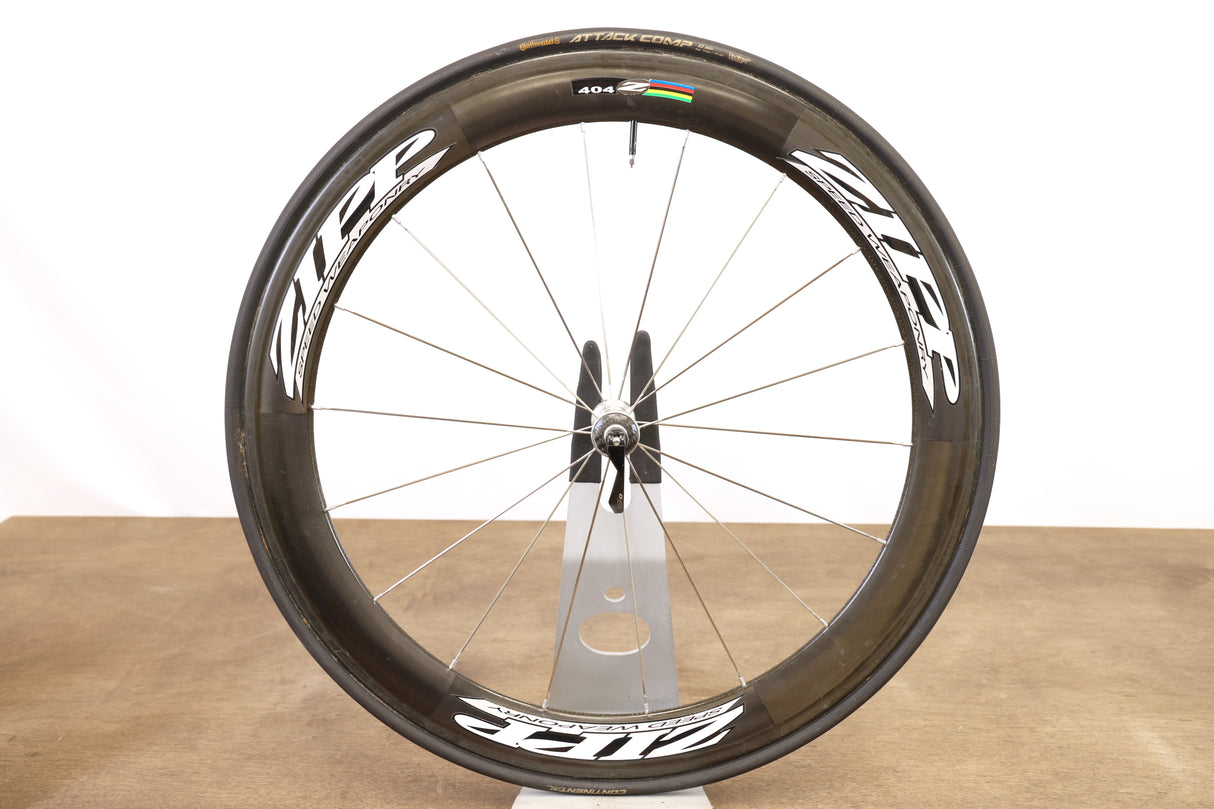 FRONT Zipp 404 82/182 Carbon Tubular Rim Brake Road Wheel