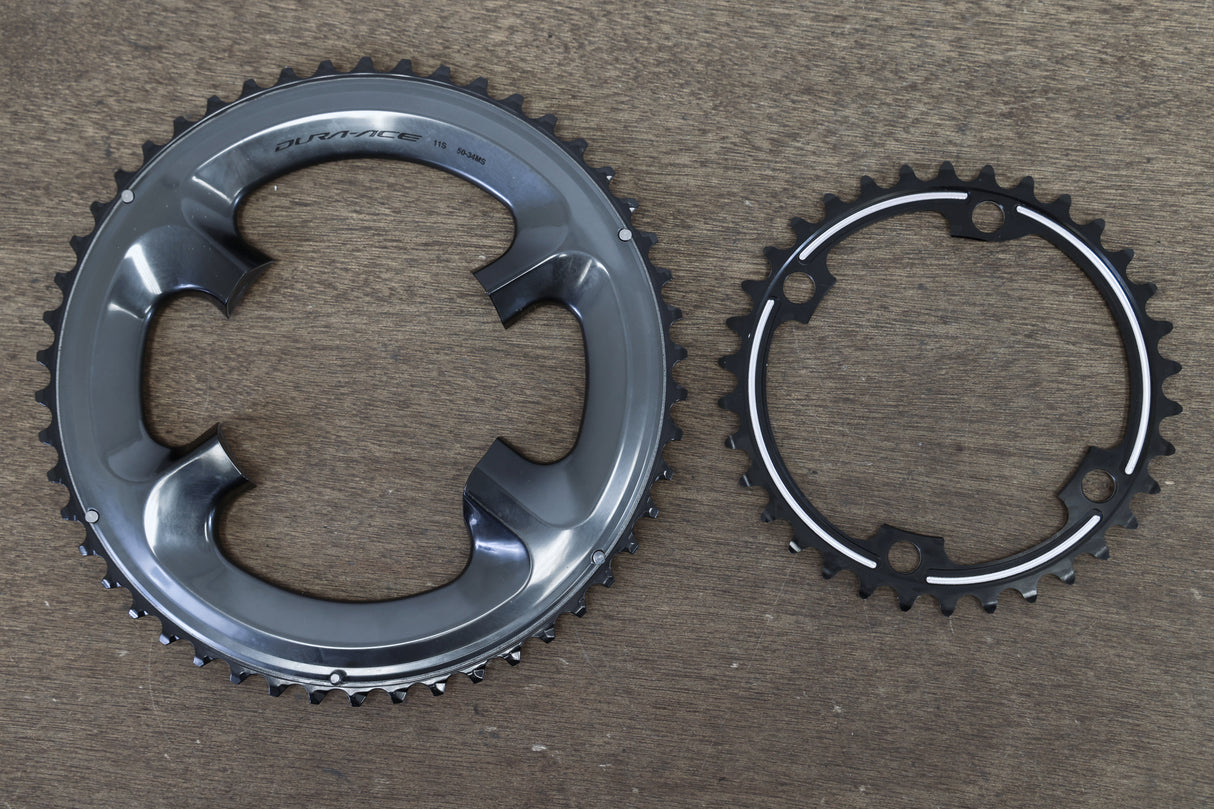 50/34T Shimano Dura-Ace FC-R9100 11 Speed Chainrings