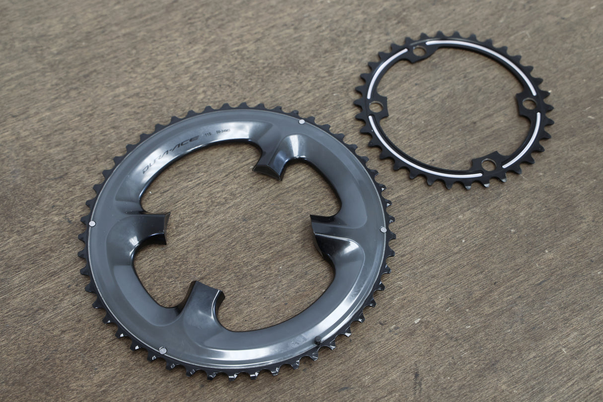 50/34T Shimano Dura-Ace FC-R9100 11 Speed Chainrings