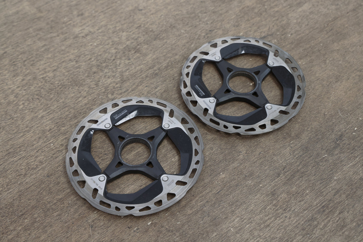 (2) 160mm Shimano XTR RT-MT900-S Center Lock Disc Brake Rotors