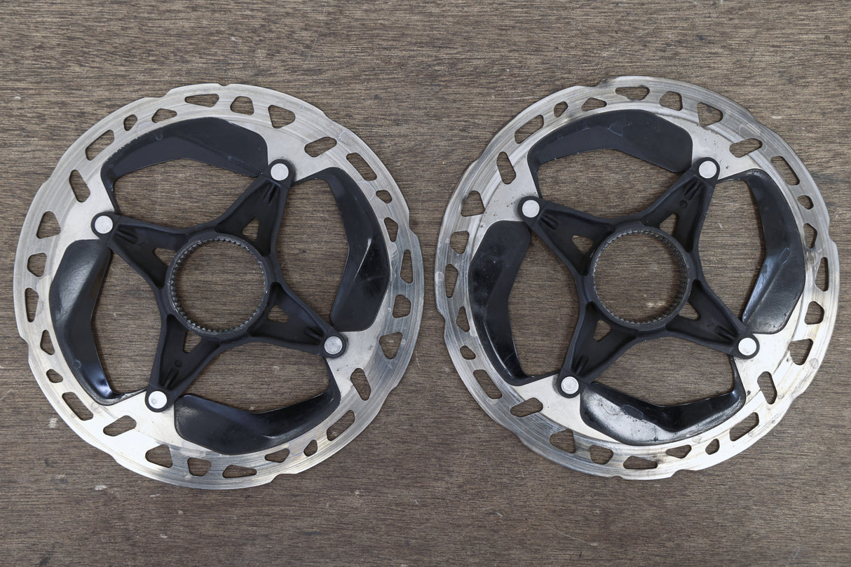 (2) 160mm Shimano XTR RT-MT900-S Center Lock Disc Brake Rotors