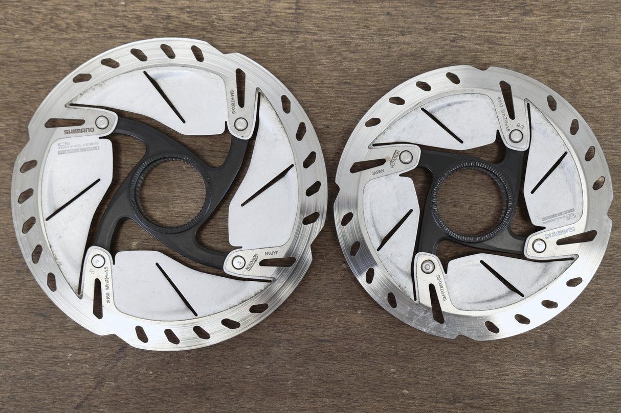 (2) 140mm/160mm Shimano Ultegra SM-RT800 Center Lock Disc Brake Rotors RT 800