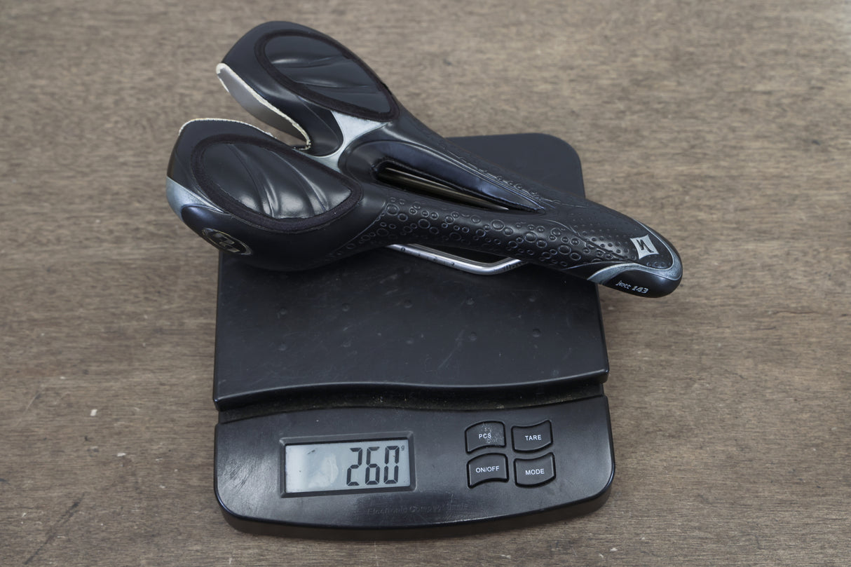 143mm Specialized Jett 143 Expert Titanium Rail Road Saddle 260g