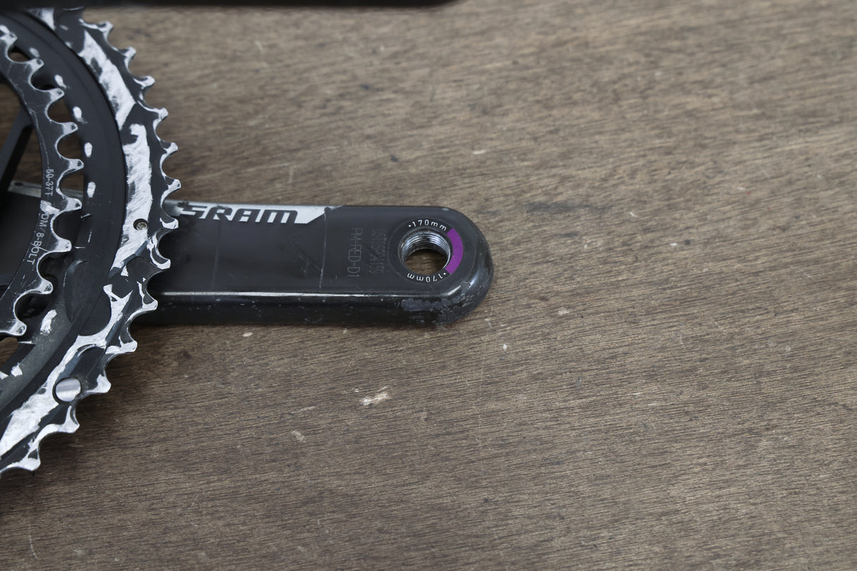 170mm 50/37T DUB SRAM Red AXS Quarq 12 Speed Power Meter Crankset