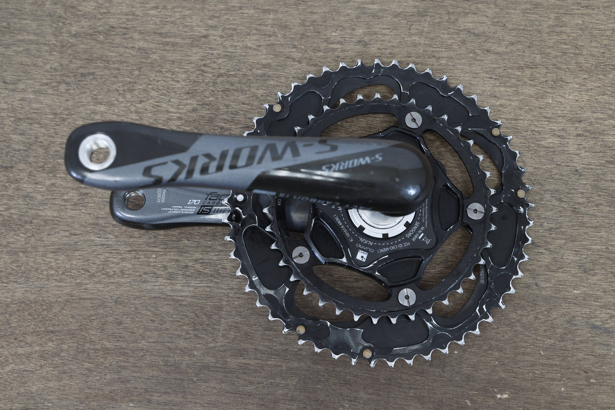 170mm 53/39T BB30 Specialized S-WORKS Quarq Power Meter Carbon Road Crankset
