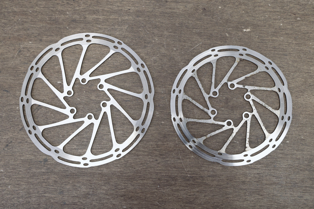 (2) 160mm/140mm SRAM CenterLine 6-Bolt Disc Brake Rotors Road Gravel CX