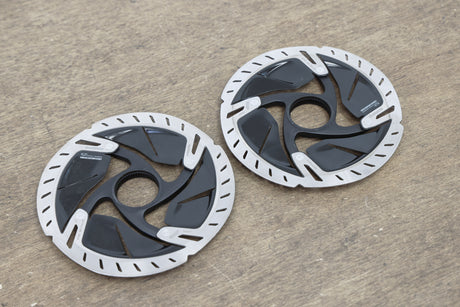 (2) 160mm/140mm Shimano Dura-Ace SM-RT900 Center Lock Disc Brake Rotors