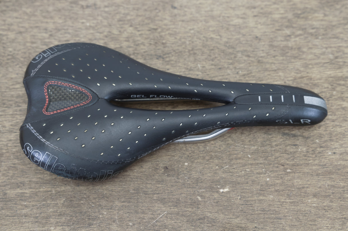 130mm Selle Italia SLR Gel flow Titanium Rail Road Saddle