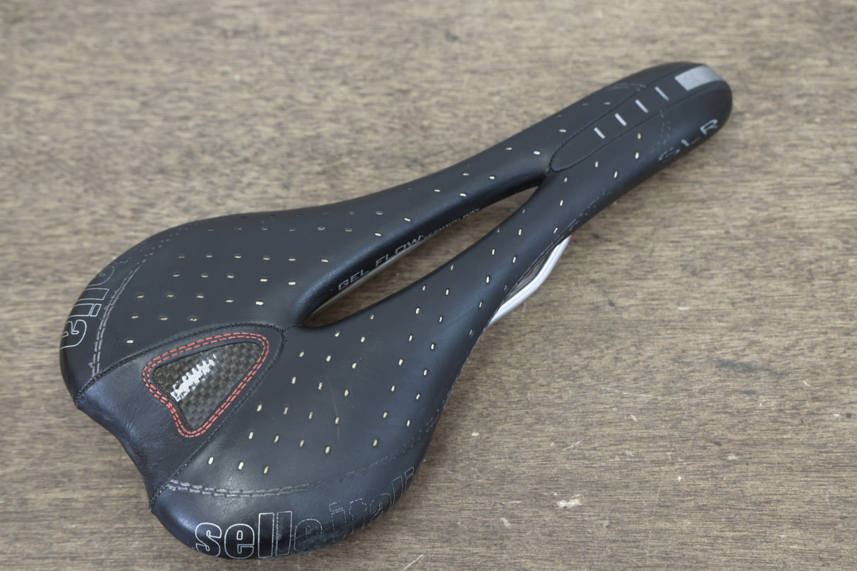 130mm Selle Italia SLR Gel flow Titanium Rail Road Saddle