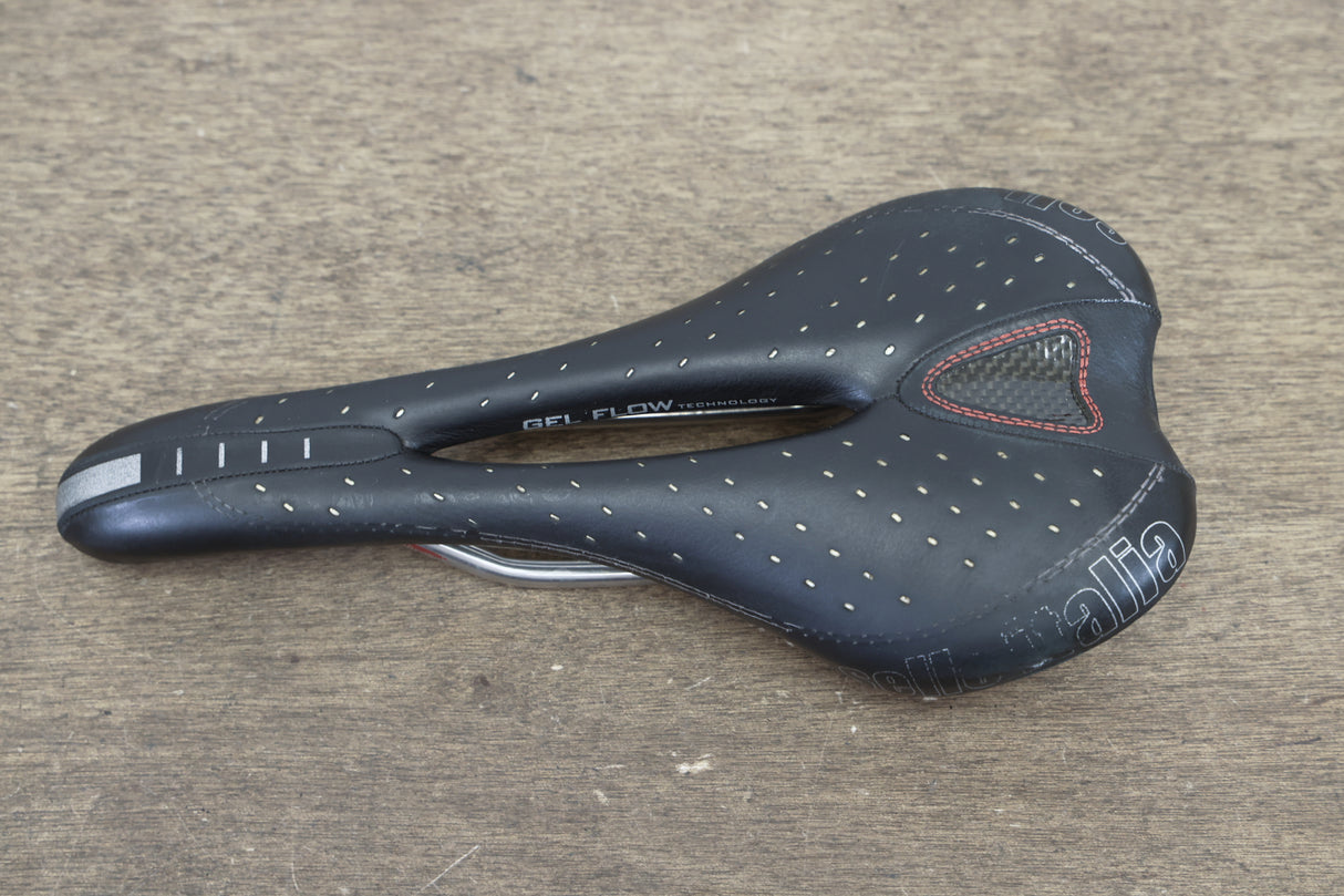 130mm Selle Italia SLR Gel flow Titanium Rail Road Saddle