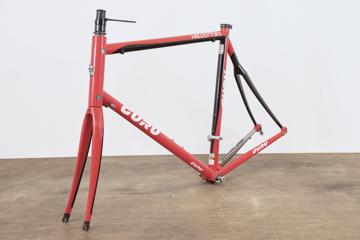 64cm Guru Veloci'Ti S/L Titanium Carbon Rim Brake Road Frameset