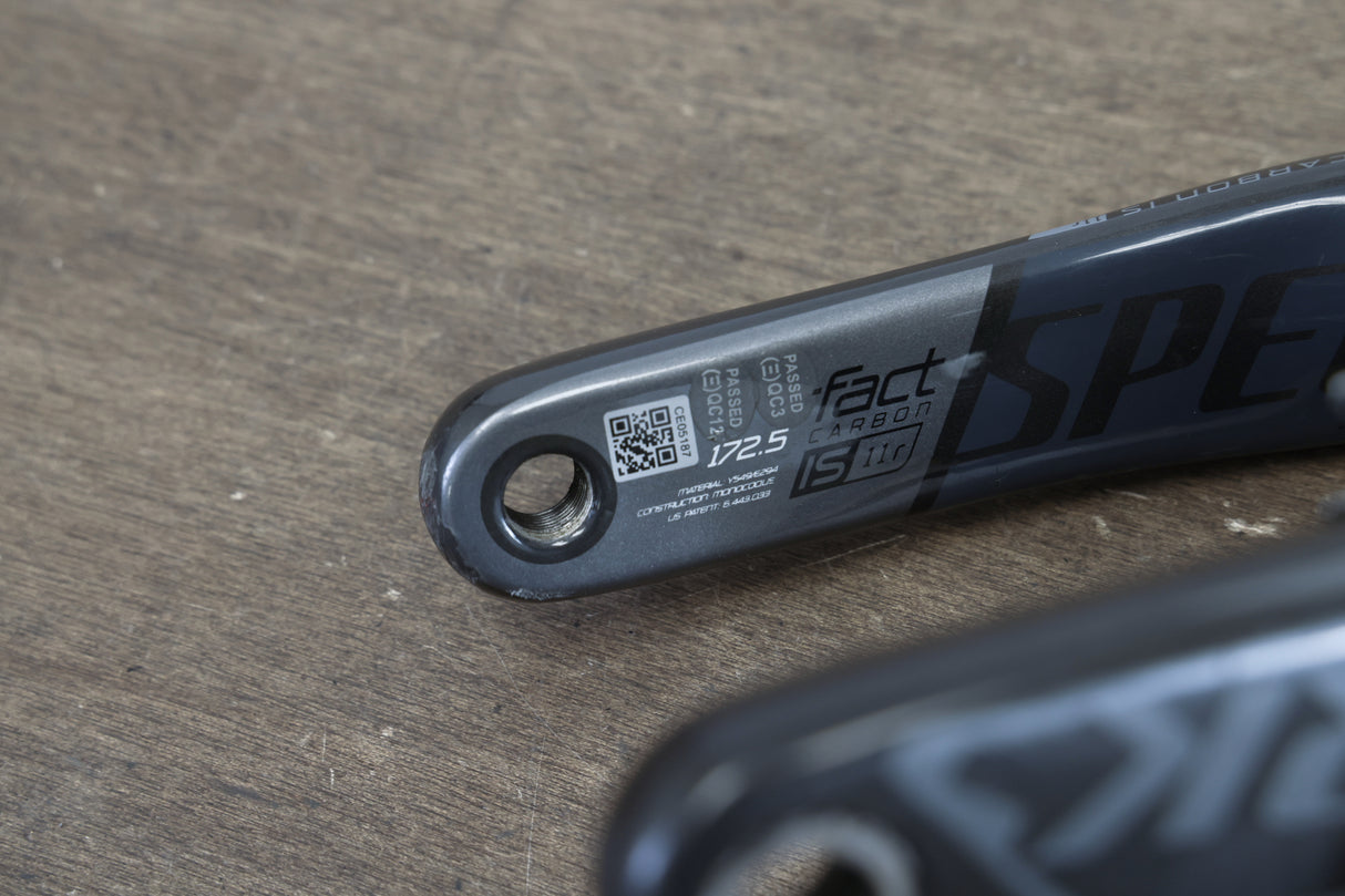 172.5mm 52/36T BB30 Specialized S-WORKS Quarq Power Meter Carbon Crankset