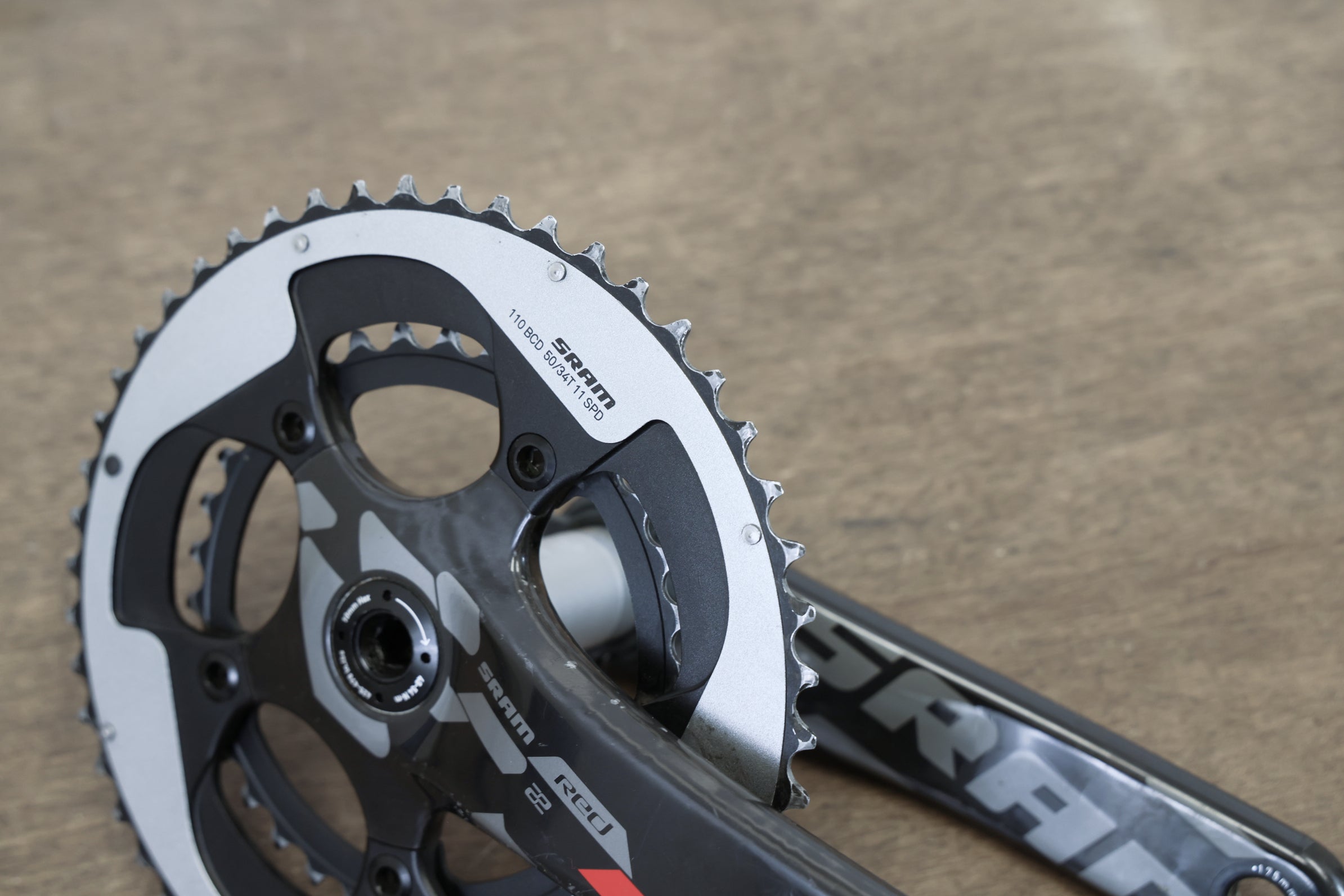 175mm 50/34T BB30 SRAM Red 22 Carbon Crankset – Elevate Cycling