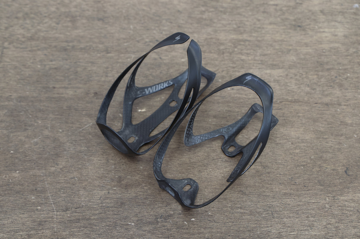 (2) Specialized S-WORKS Rib Cage II/III Carbon Water Bottle Cages 38g