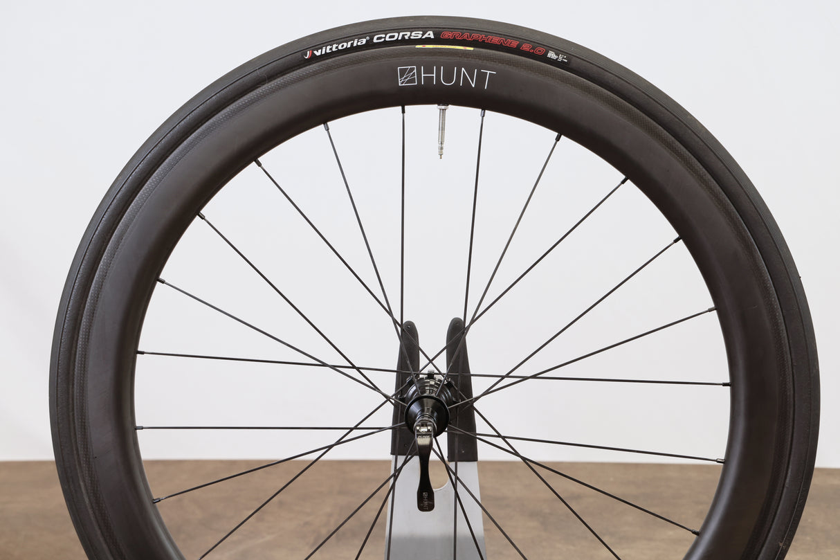 Hunt 50 Carbon Tubeless Clincher Rim Brake Wheelset Shimano/SRAM 11 Speed