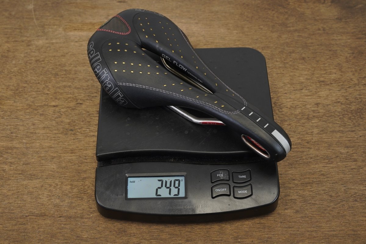 130mm Selle Italia Flite Gel Flow Titanium Rail Road Saddle 249g