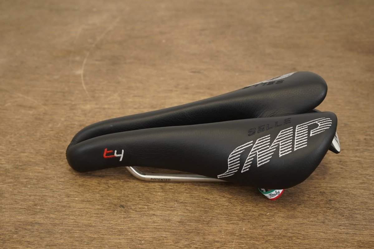 130mm Selle SMP Evolution T4 Stainless Steel Rail Road Saddle