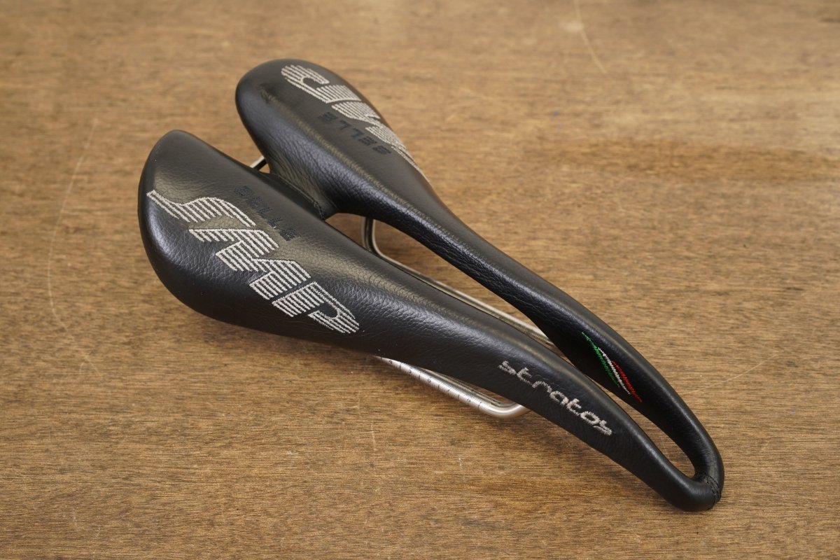 130mm Selle SMP Stratos Alloy Rail Road Saddle 274g