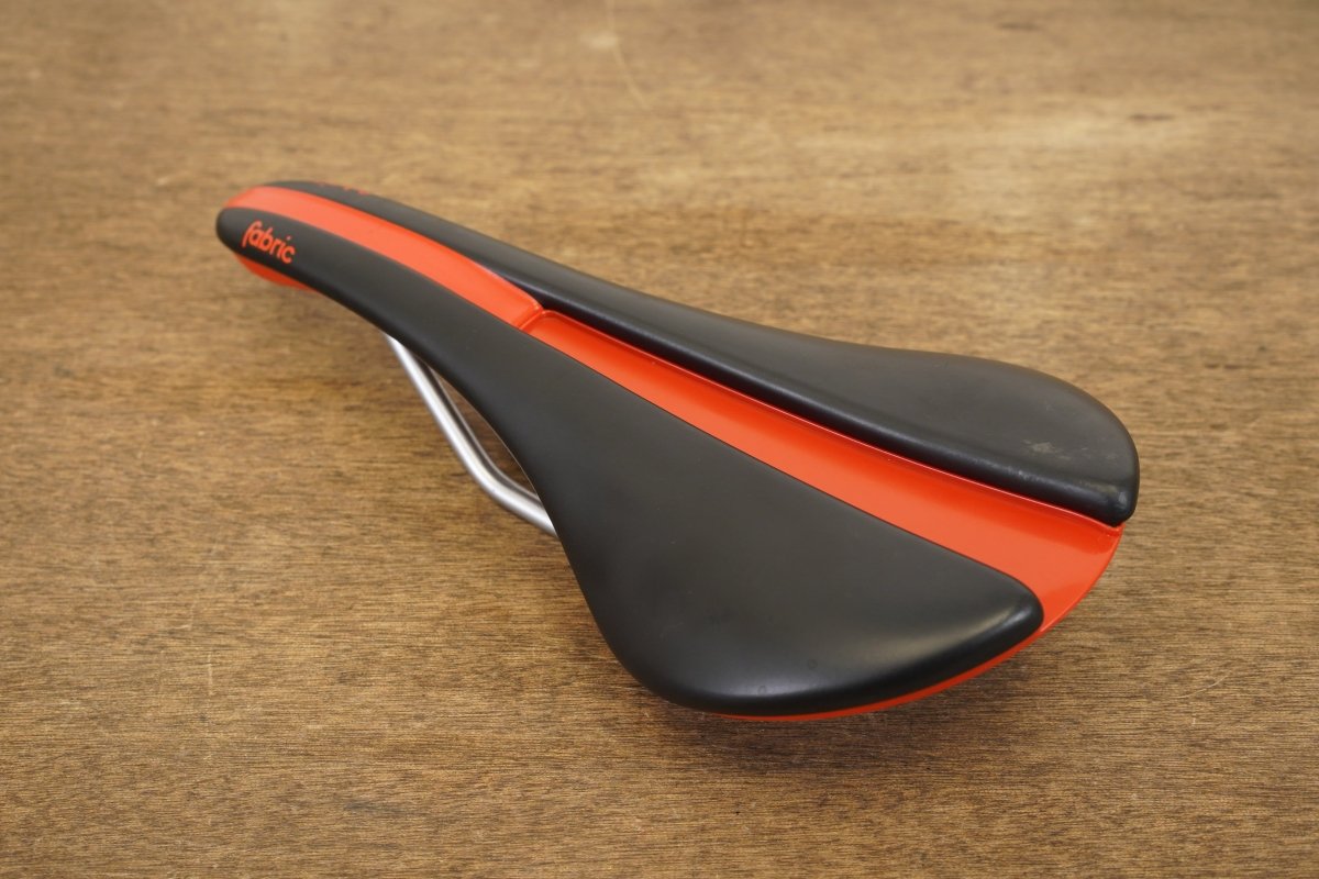 132mm (Shallow) Fabric Line Sport Steel Rail Road Saddle 244g