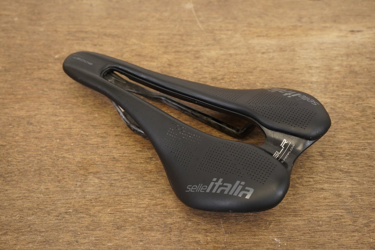 142mm Selle Italia SLR Superflow Boost Carbon Rail Road Saddle 130g