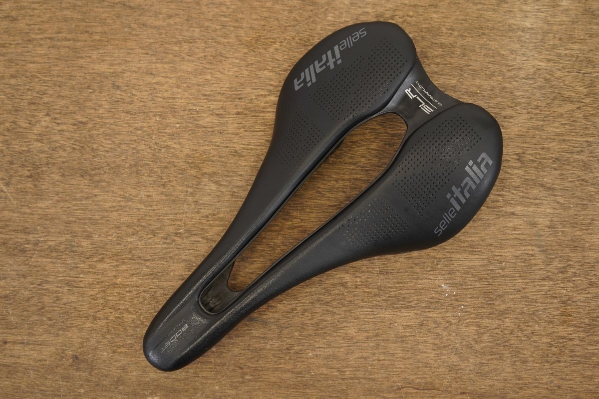 142mm Selle Italia SLR Superflow Boost Carbon Rail Road Saddle 130g