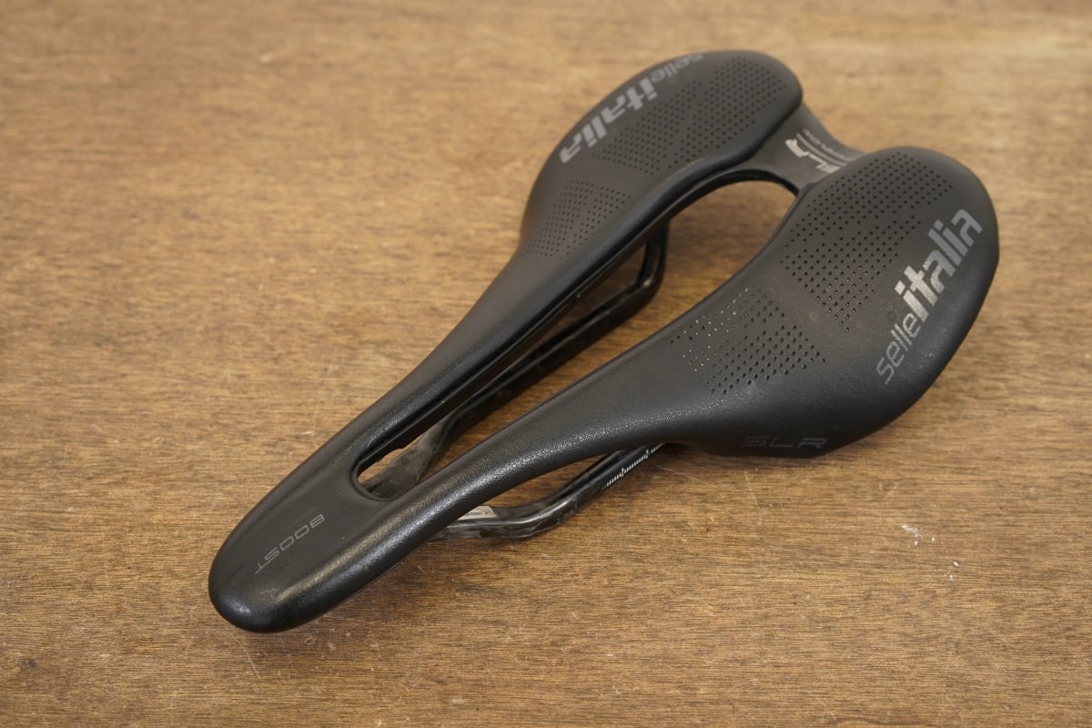 142mm Selle Italia SLR Superflow Boost Carbon Rail Road Saddle 130g