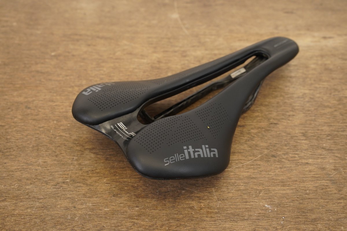 142mm Selle Italia SLR Superflow Boost Carbon Rail Road Saddle 130g