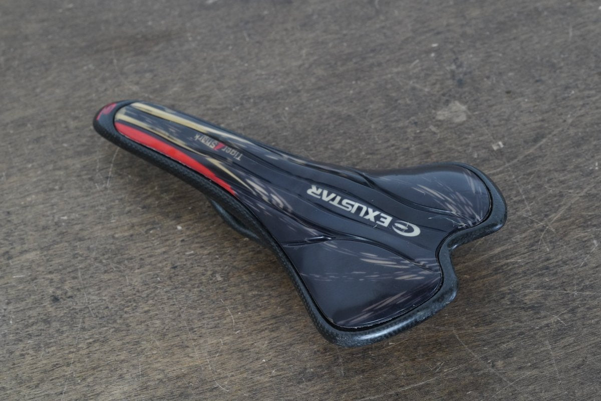143mm Exustar Tiger Shark Carbon Road Saddle 196g