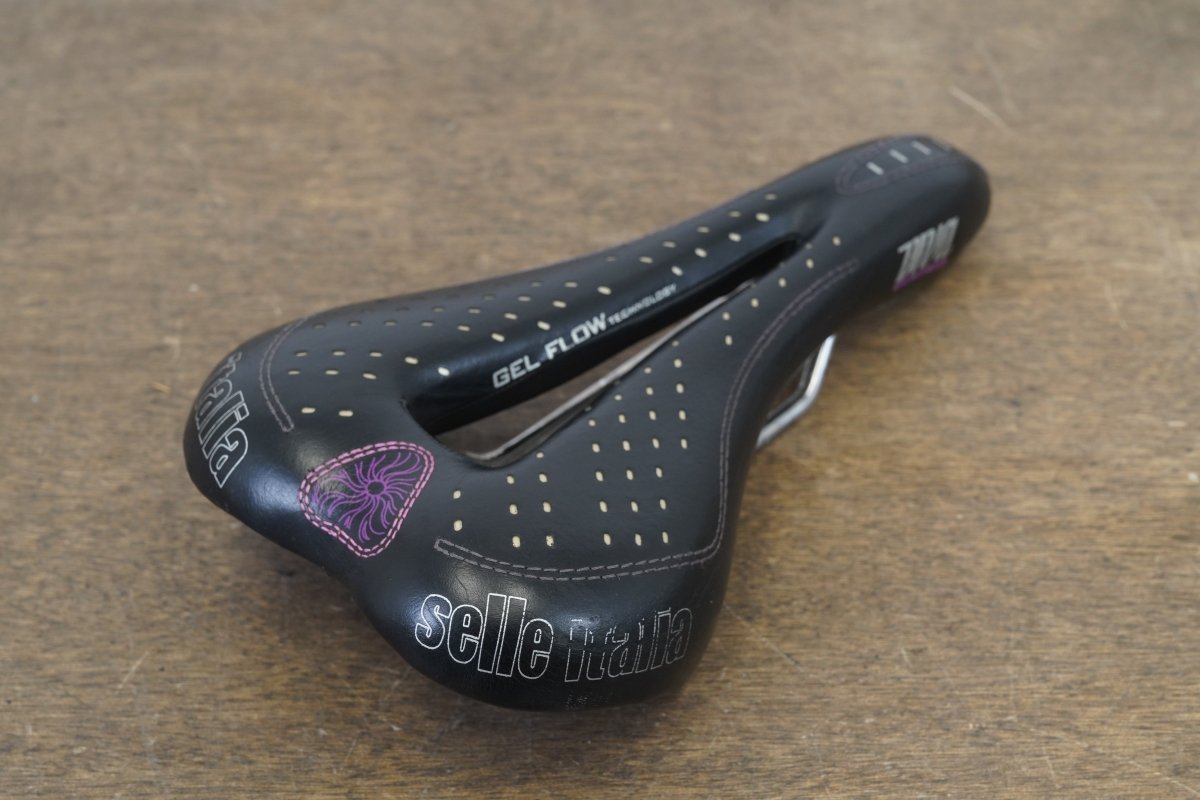 143mm Selle Italia Diva Gel flow Titanium Rail Road Saddle 259g