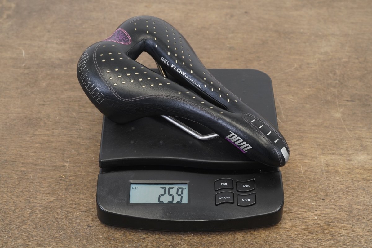 143mm Selle Italia Diva Gel flow Titanium Rail Road Saddle 259g