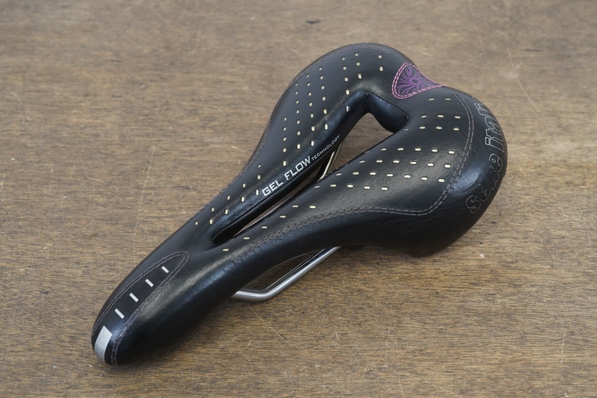 143mm Selle Italia Diva Gel flow Titanium Rail Road Saddle 259g