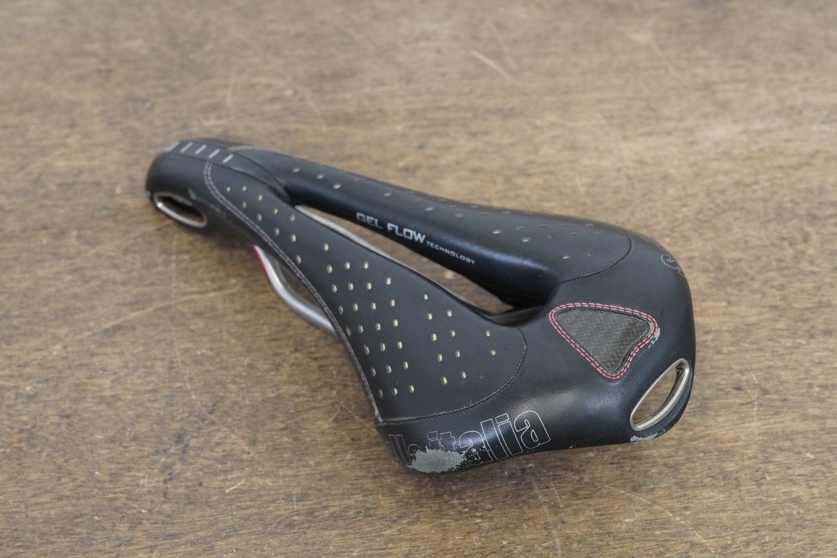 143mm Selle Italia Max Gel Flow Vanox Rail Road Saddle 318g