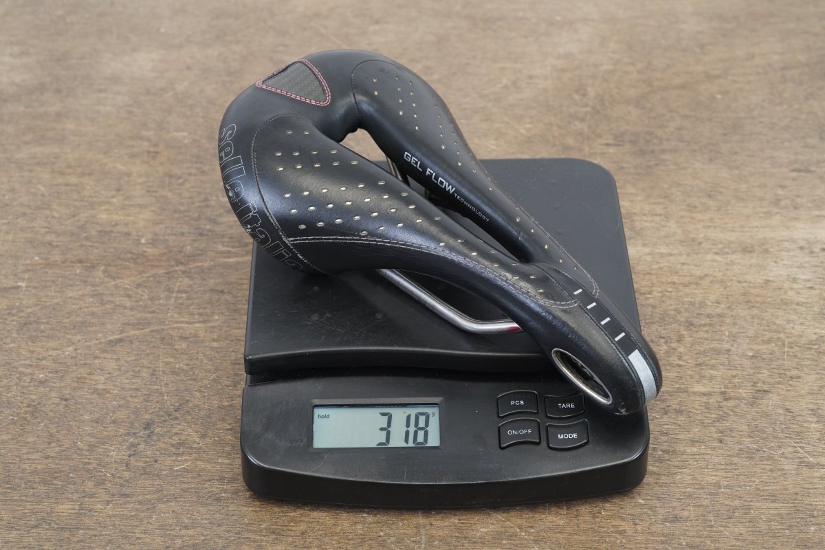 143mm Selle Italia Max Gel Flow Vanox Rail Road Saddle 318g
