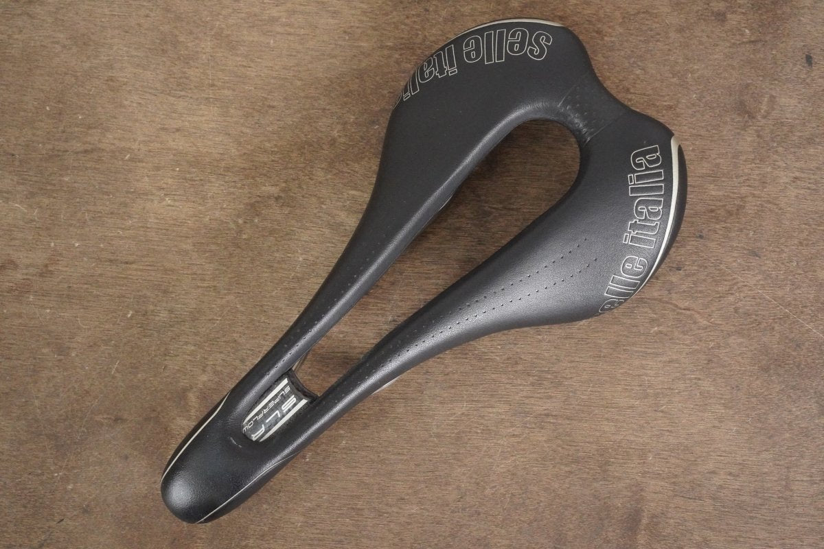 143mm Selle Italia SLR Superflow Titanium 316 Rail Road Saddle 183g