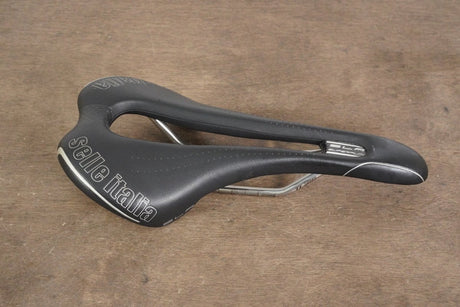 143mm Selle Italia SLR Superflow Titanium 316 Rail Road Saddle 183g