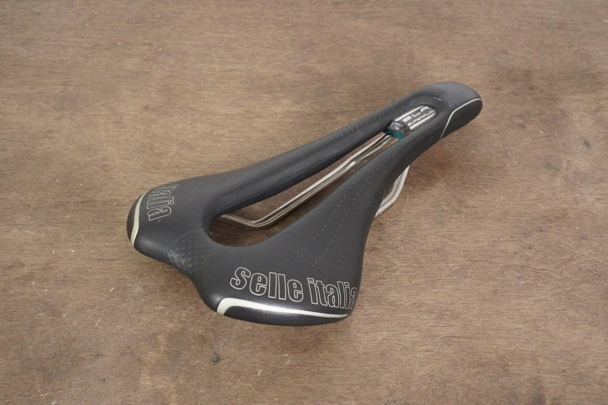 143mm Selle Italia SLR Superflow Titanium 316 Rail Road Saddle 183g