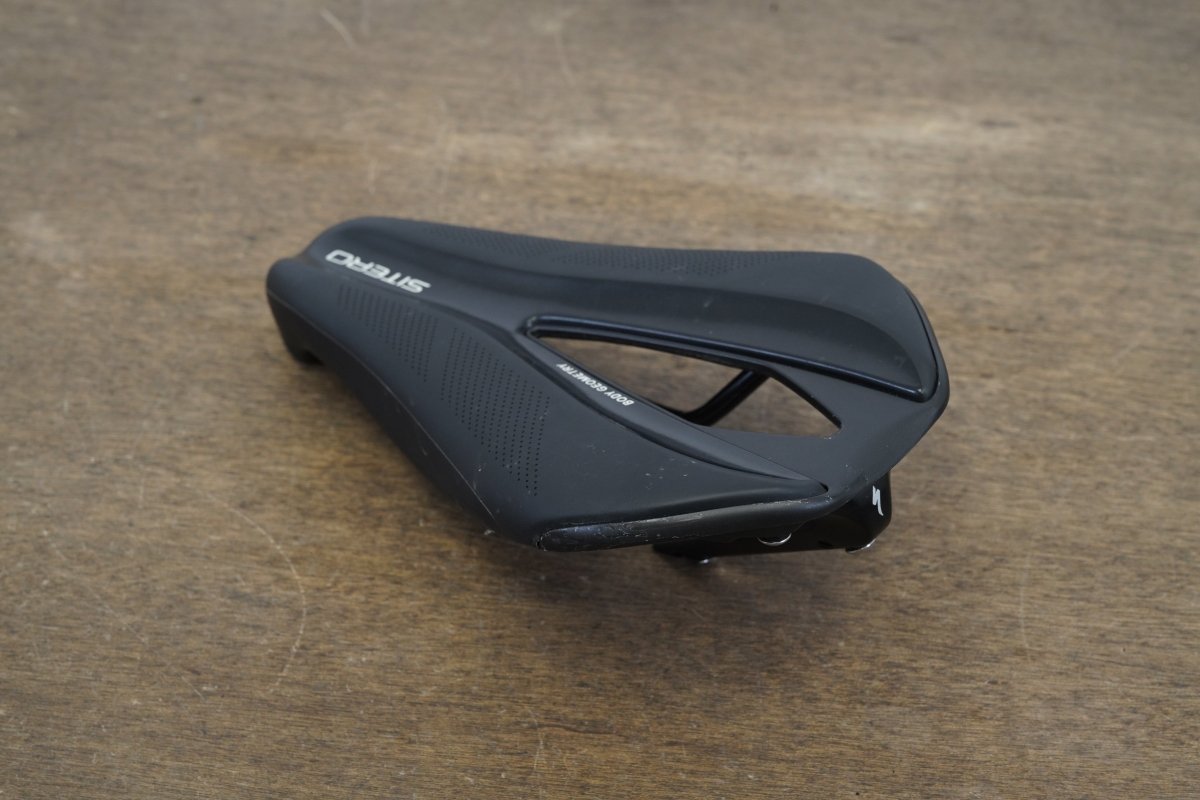 143mm Specialized Sitero Comp Cr-Mo TT Triathlon Saddle + Bottle Cage Mount 317g