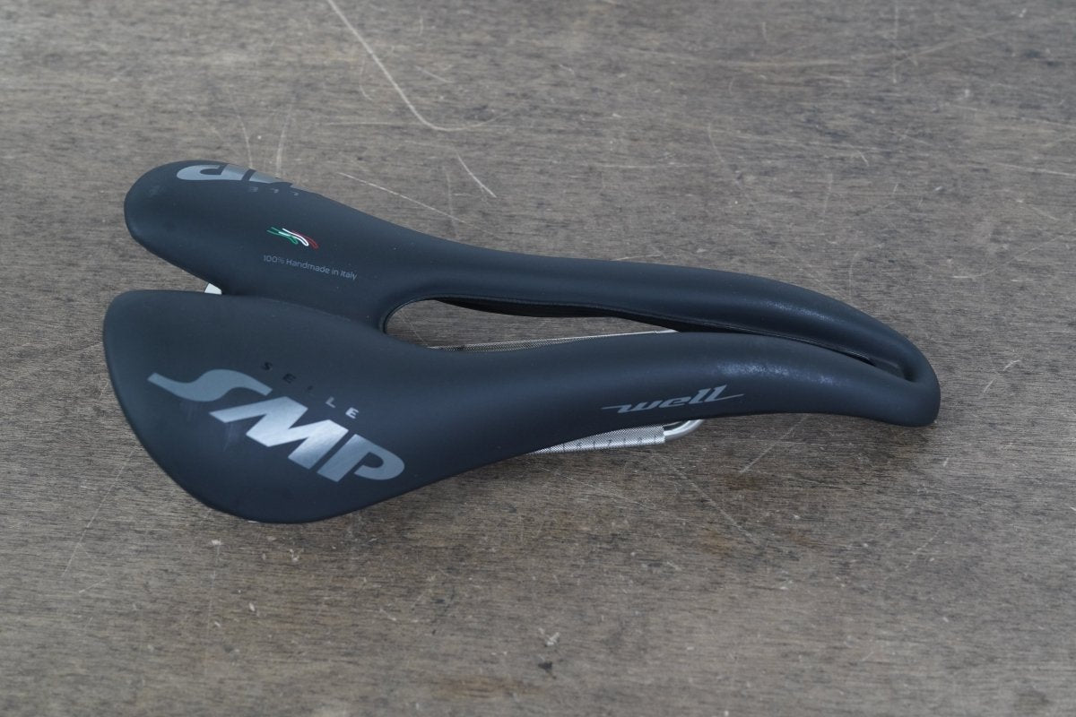 144mm Selle SMP Well Stainless Steel Rail Road Saddle 275g