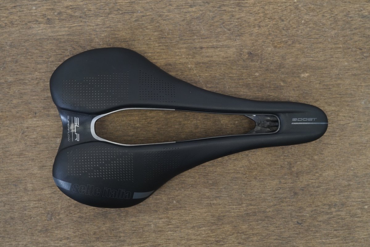 145mm Selle Italia SLR Superflow Boost Carbon Rail Road Saddle 130g